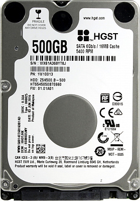 Жесткий диск для ноутбука HGST HTS545050B7E660 500Гб #1 – фото